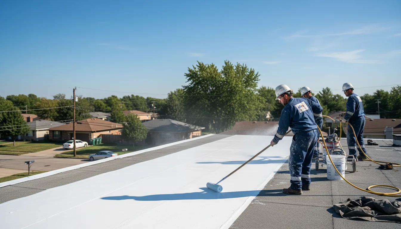 Commercial roof coating in Louann, AR near me